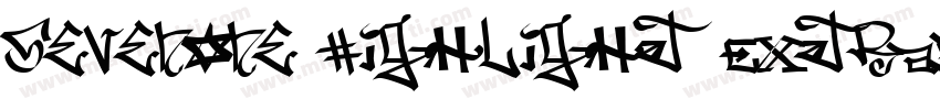 SevenOne Highlight ExtraBold字体转换